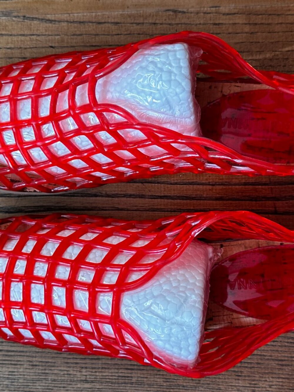 Red Jelly shoes Size 7 - Picture 2 of 3